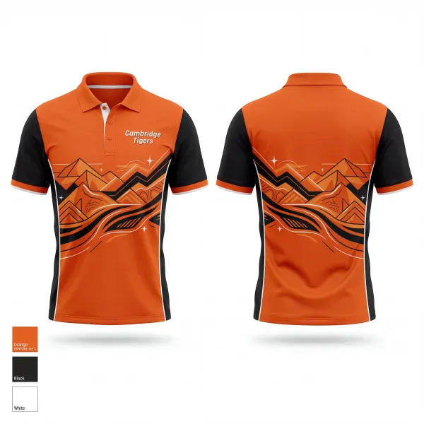 Short Sleeve Performance Polo, Cambridge Tigers, Softball, Teamtime, Team time, sublimation, custom sports apparel, team uniforms, spirit wear, spiritwear, sports uniforms, custom shirts, team store, custom team store, fundraiser sports, apparel fundraiser