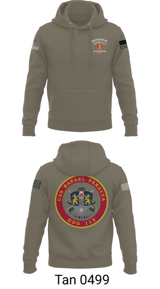 Hoodie, USS Rafael Peralta DDG 115, Navy, Teamtime, Team time, sublimation, custom sports apparel, team uniforms, spirit wear, spiritwear, sports uniforms, custom shirts, team store, custom team store, fundraiser sports, apparel fundraiser