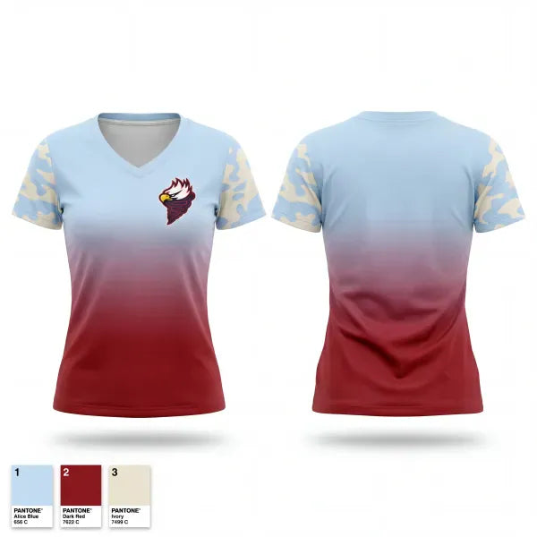 Womens Short Sleeve Vneck Shirt, Storm Eagles, Men's Basketball, Teamtime, Team time, sublimation, custom sports apparel, team uniforms, spirit wear, spiritwear, sports uniforms, custom shirts, team store, custom team store, fundraiser sports, apparel fundraiser