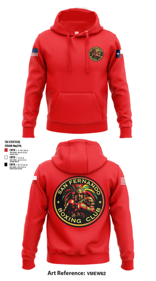 Hoodie, San Fernando Boxing Club, Spirit Store, Teamtime, Team time, sublimation, custom sports apparel, team uniforms, spirit wear, spiritwear, sports uniforms, custom shirts, team store, custom team store, fundraiser sports, apparel fundraiser