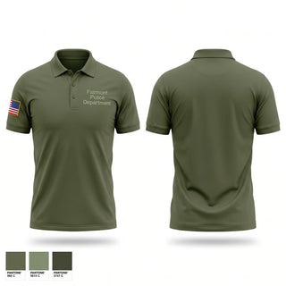 Short Sleeve Performance Polo, Fairmont Police Department, Police, Teamtime, Team time, sublimation, custom sports apparel, team uniforms, spirit wear, spiritwear, sports uniforms, custom shirts, team store, custom team store, fundraiser sports, apparel fundraiser