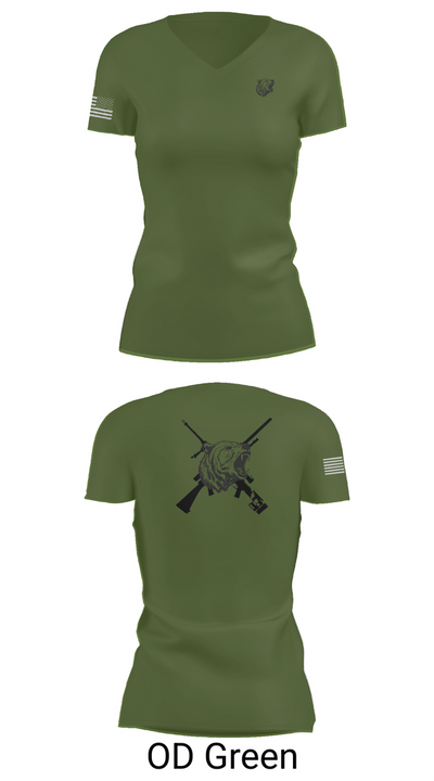 APM 1-25 83857277 Women's Short Sleeve V-neck Shirt - 48