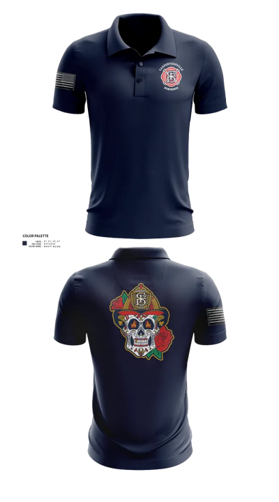 Carpentersville Fire Department 52158463 Short Sleeve Performance Polo - 22