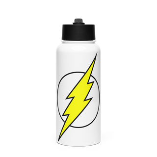 Luxury Lifestyles 80334237 Stainless Steel Water Bottle with a Straw Lid