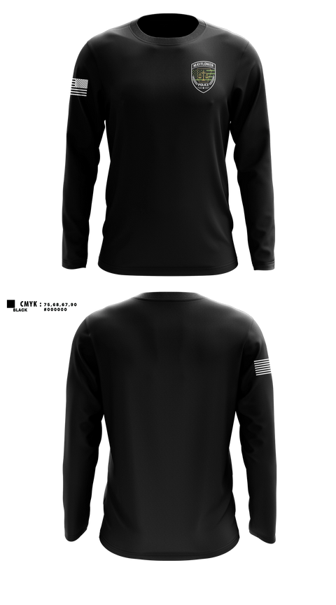 Long Sleeve Performance Shirt, Mayflower Police Department, Police, Teamtime, Team time, sublimation, custom sports apparel, team uniforms, spirit wear, spiritwear, sports uniforms, custom shirts, team store, custom team store, fundraiser sports, apparel fundraiser