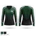 Grafton Baseball Women's Long Sleeve V-neck Shirt - 1