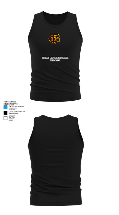 Forest Grove High School Swimming 60423697 Tank Top - 32