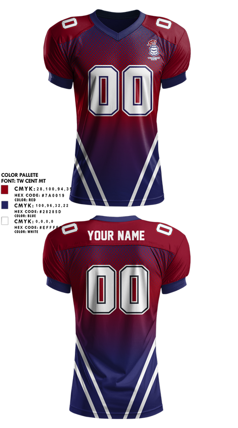 Football Jersey, Wall Knights Youth Football, , Teamtime, Team time, sublimation, custom sports apparel, team uniforms, spirit wear, spiritwear, sports uniforms, custom shirts, team store, custom team store, fundraiser sports, apparel fundraiser