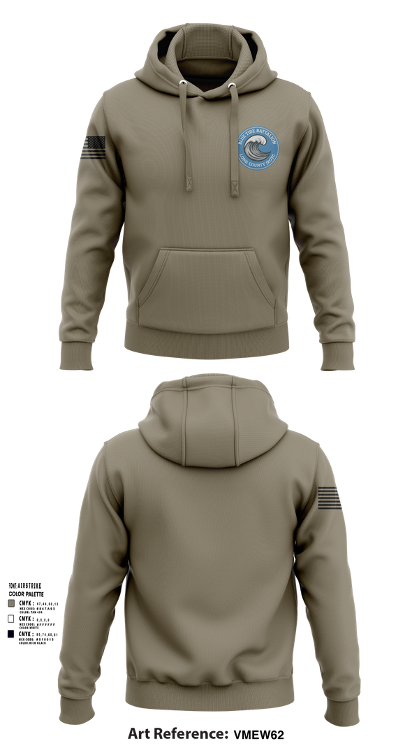 Hoodie, Blue Tide Battalion, , Teamtime, Team time, sublimation, custom sports apparel, team uniforms, spirit wear, spiritwear, sports uniforms, custom shirts, team store, custom team store, fundraiser sports, apparel fundraiser