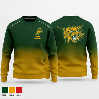 Crew Neck Sweatshirt, Edgar Wildcats, Women's Volleyball, Teamtime, Team time, sublimation, custom sports apparel, team uniforms, spirit wear, spiritwear, sports uniforms, custom shirts, team store, custom team store, fundraiser sports, apparel fundraiser