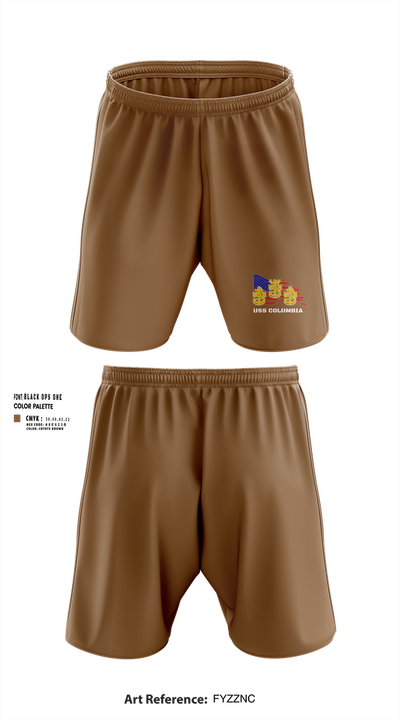 USS Columbia 84322120 Athletic Shorts With Pockets - 50