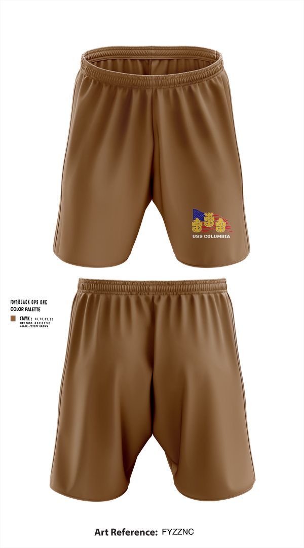 Athletic Shorts With Pockets, USS Columbia, , Teamtime, Team time, sublimation, custom sports apparel, team uniforms, spirit wear, spiritwear, sports uniforms, custom shirts, team store, custom team store, fundraiser sports, apparel fundraiser