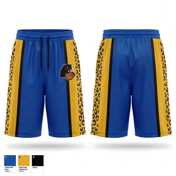 Mens Reversible Basketball Shorts, Panthers, Men's Basketball, Teamtime, Team time, sublimation, custom sports apparel, team uniforms, spirit wear, spiritwear, sports uniforms, custom shirts, team store, custom team store, fundraiser sports, apparel fundraiser
