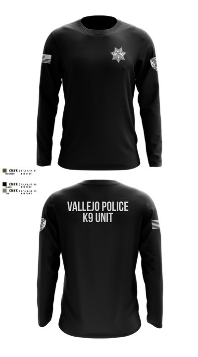 Vallejo PD K9 Unit 19509395 Long Sleeve Performance Shirt 100