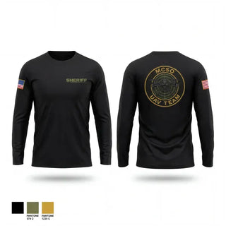 Long Sleeve Performance Shirt, MCSO UAV Team, Police, Teamtime, Team time, sublimation, custom sports apparel, team uniforms, spirit wear, spiritwear, sports uniforms, custom shirts, team store, custom team store, fundraiser sports, apparel fundraiser