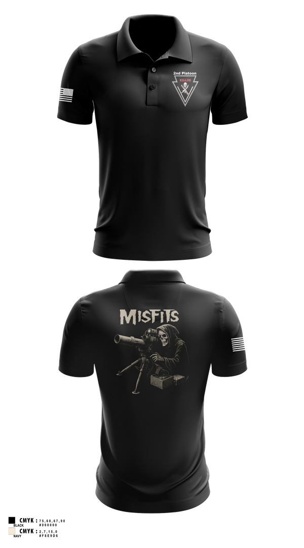 Short Sleeve Performance Polo, 2/11 killer troop, Army, Teamtime, Team time, sublimation, custom sports apparel, team uniforms, spirit wear, spiritwear, sports uniforms, custom shirts, team store, custom team store, fundraiser sports, apparel fundraiser