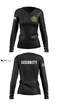 Detroit bodyguards protection unit Women's Long Sleeve V-neck Shirt - 3