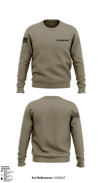 I Co 53rd BSB 82785149 Crew Neck Sweatshirt - 1