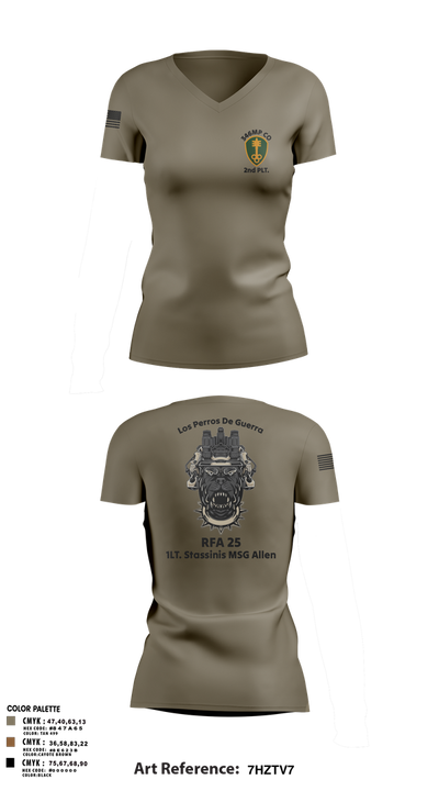 319th IEW Women's Short Sleeve V-neck Shirt - 4