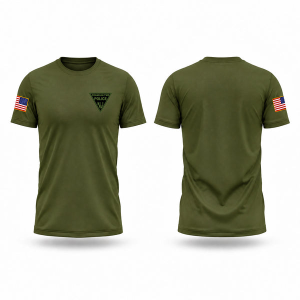 Old School Cotton Feel Shirt, Franklin Township Police Department, Police, Teamtime, Team time, sublimation, custom sports apparel, team uniforms, spirit wear, spiritwear, sports uniforms, custom shirts, team store, custom team store, fundraiser sports, apparel fundraiser