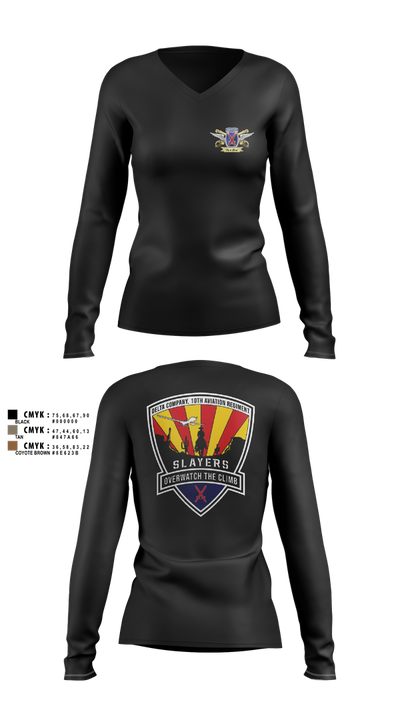 D/10 Slayers Women's Long Sleeve V-neck Shirt - 20