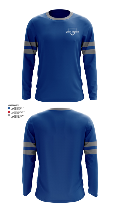 Dugouts and Dingers Long Sleeve Performance Shirt 21