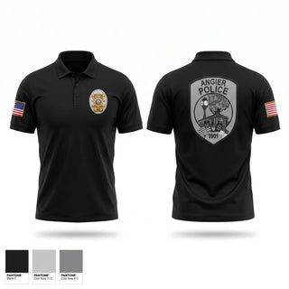 Short Sleeve Performance Polo, Angier Police, Police, Teamtime, Team time, sublimation, custom sports apparel, team uniforms, spirit wear, spiritwear, sports uniforms, custom shirts, team store, custom team store, fundraiser sports, apparel fundraiser