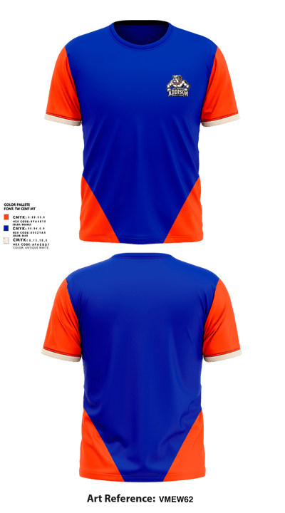 Lucy Addison Middle School 49610587 Short Sleeve Performance Shirt - 2