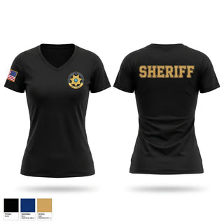 Womens Short Sleeve Vneck Shirt, DeKalb County Sheriff’s Office, Police, Teamtime, Team time, sublimation, custom sports apparel, team uniforms, spirit wear, spiritwear, sports uniforms, custom shirts, team store, custom team store, fundraiser sports, apparel fundraiser