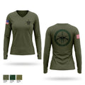 Hancock County SRT 85867413 Women's Long Sleeve V-neck Shirt - 1