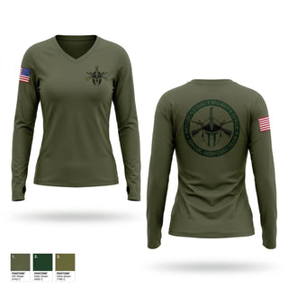 Womens Long Sleeve Vneck Shirt, Hancock County SRT, Police, Teamtime, Team time, sublimation, custom sports apparel, team uniforms, spirit wear, spiritwear, sports uniforms, custom shirts, team store, custom team store, fundraiser sports, apparel fundraiser