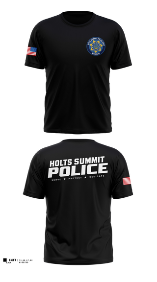 Old School Cotton Feel Shirt, Holts Summit Police Department, Police, Teamtime, Team time, sublimation, custom sports apparel, team uniforms, spirit wear, spiritwear, sports uniforms, custom shirts, team store, custom team store, fundraiser sports, apparel fundraiser