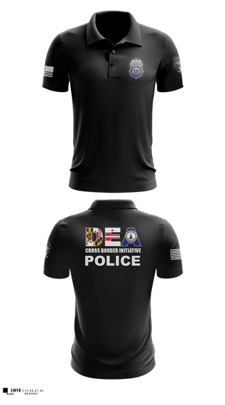 Short Sleeve Performance Polo, DEA DC 45, Police, Teamtime, Team time, sublimation, custom sports apparel, team uniforms, spirit wear, spiritwear, sports uniforms, custom shirts, team store, custom team store, fundraiser sports, apparel fundraiser