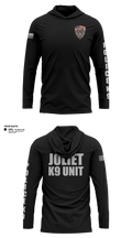 Joliet Police K-9 Unit 79217416 Long Sleeve Performance Shirt with hood - 25