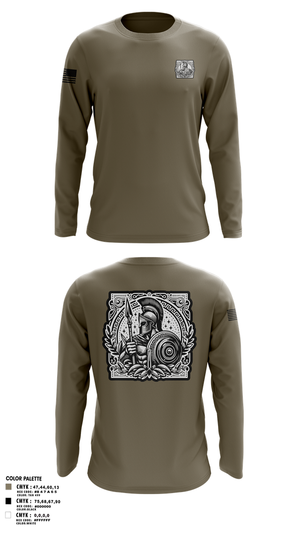 Long Sleeve Performance Shirt, Detachment 9, Army, Teamtime, Team time, sublimation, custom sports apparel, team uniforms, spirit wear, spiritwear, sports uniforms, custom shirts, team store, custom team store, fundraiser sports, apparel fundraiser