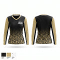 LINCOLN COUGARS Women's Long Sleeve V-neck Shirt - 1