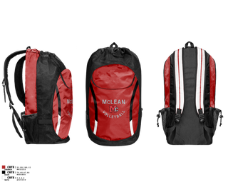 Gear Bag, McLean Girls Volleyball, Women's Volleyball, Teamtime, Team time, sublimation, custom sports apparel, team uniforms, spirit wear, spiritwear, sports uniforms, custom shirts, team store, custom team store, fundraiser sports, apparel fundraiser
