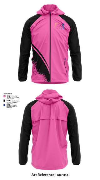 Windbreaker, Play Baton, Cheer, Teamtime, Team time, sublimation, custom sports apparel, team uniforms, spirit wear, spiritwear, sports uniforms, custom shirts, team store, custom team store, fundraiser sports, apparel fundraiser