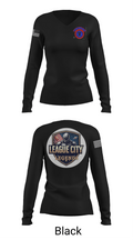 LEAGUE CITY RECRUITING 4632791 Women's Long Sleeve V-neck Shirt - 23
