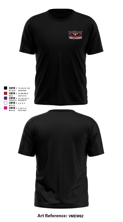 Carolina Track Hawks Short Sleeve Performance Shirt - 19
