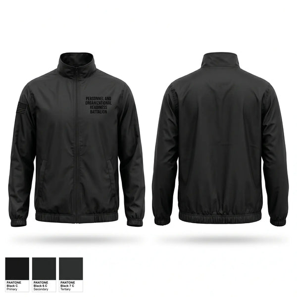 Windbreaker, Personnel and Organizational Readiness Battalion, National Guard, Teamtime, Team time, sublimation, custom sports apparel, team uniforms, spirit wear, spiritwear, sports uniforms, custom shirts, team store, custom team store, fundraiser sports, apparel fundraiser