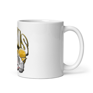 Brogden Rams 7424037 White Glossy Mug - Small