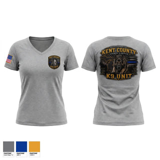 Womens Short Sleeve Vneck Shirt, KCSO K9, Police, Teamtime, Team time, sublimation, custom sports apparel, team uniforms, spirit wear, spiritwear, sports uniforms, custom shirts, team store, custom team store, fundraiser sports, apparel fundraiser