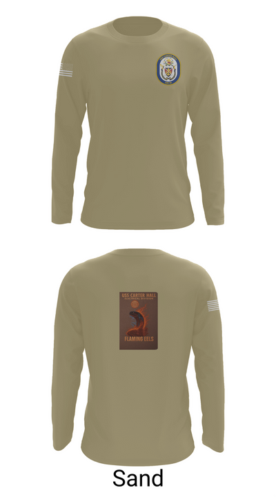 Uss Carter Hall 96042318 Long Sleeve Performance Shirt 82