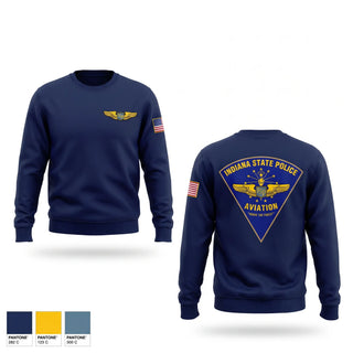 Crew Neck Sweatshirt, Indiana State Police Aviation Unit, Police, Teamtime, Team time, sublimation, custom sports apparel, team uniforms, spirit wear, spiritwear, sports uniforms, custom shirts, team store, custom team store, fundraiser sports, apparel fundraiser