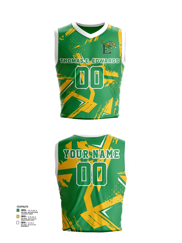 Mens Basketball Jersey, Thomas E. Edwards Basketball, Men's Basketball, Teamtime, Team time, sublimation, custom sports apparel, team uniforms, spirit wear, spiritwear, sports uniforms, custom shirts, team store, custom team store, fundraiser sports, apparel fundraiser