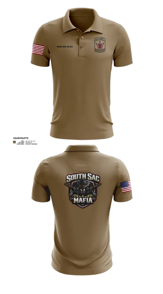 Short Sleeve Performance Polo, SAC SOUTH, Army, Teamtime, Team time, sublimation, custom sports apparel, team uniforms, spirit wear, spiritwear, sports uniforms, custom shirts, team store, custom team store, fundraiser sports, apparel fundraiser
