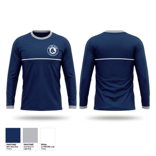 Long Sleeve Performance Shirt, Indy Blue Sox, Baseball, Teamtime, Team time, sublimation, custom sports apparel, team uniforms, spirit wear, spiritwear, sports uniforms, custom shirts, team store, custom team store, fundraiser sports, apparel fundraiser