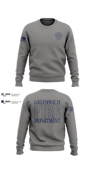 Crew Neck Sweatshirt, Greenwich Fire Local 1042, Fire Department, Teamtime, Team time, sublimation, custom sports apparel, team uniforms, spirit wear, spiritwear, sports uniforms, custom shirts, team store, custom team store, fundraiser sports, apparel fundraiser