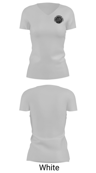 Womens Short Sleeve Vneck Shirt, Pocono Mountain West Youth Basketball Association, Men's Basketball, Teamtime, Team time, sublimation, custom sports apparel, team uniforms, spirit wear, spiritwear, sports uniforms, custom shirts, team store, custom team store, fundraiser sports, apparel fundraiser